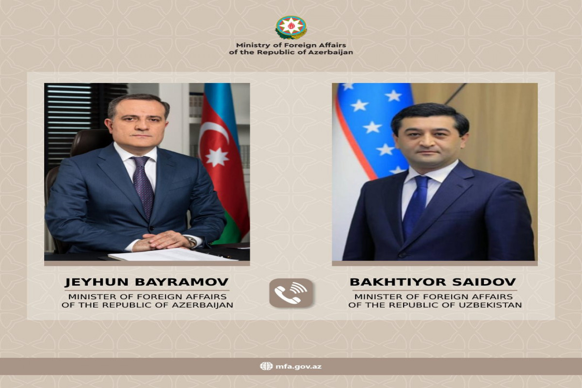 Ceyhun Bayramov özbəkistanlı həmkarı ilə danışdı