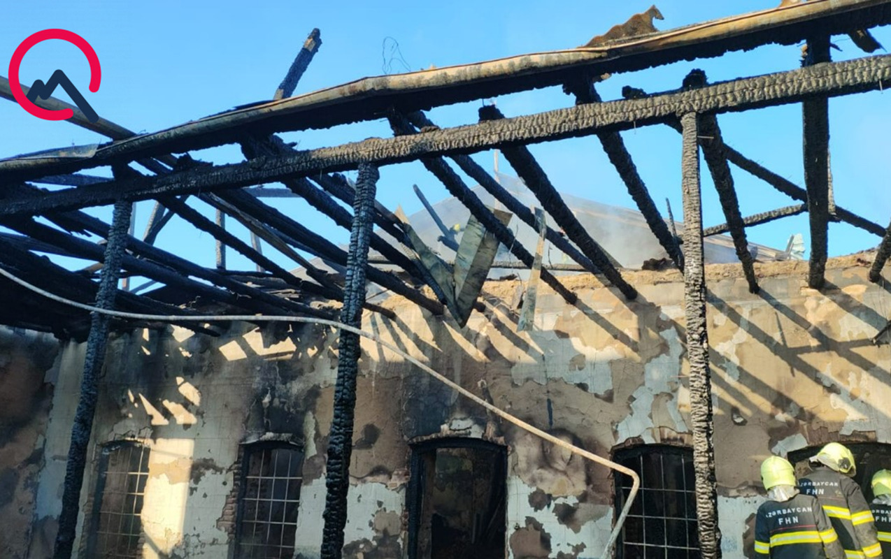 Dünən yanan ərazidən kişi meyiti tapıldı – Foto