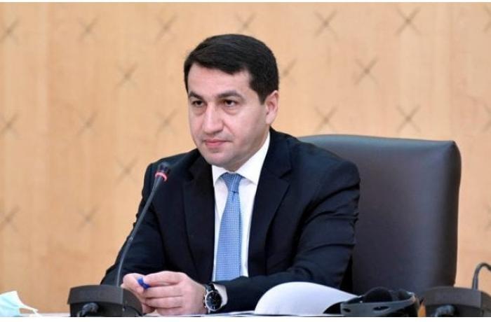Hikmət Hacıyev: “Qəzzaya dair maliyyə layihəsində Azərbaycanın iştirakı nəzərdə tutulmur” – FOTO