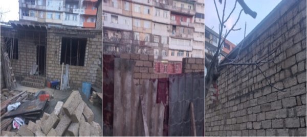 Eldar Əzizov xəbərdarlıq etsə də Xətaidə aparılan qanunsuz tikilinin qarşısı alınmır -FOTOLAR