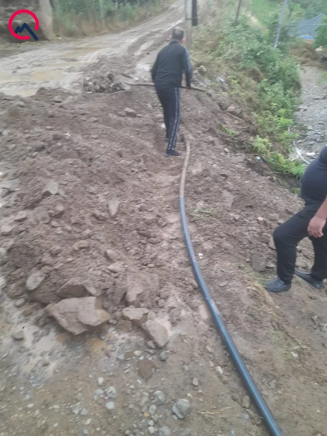Göygöldə sel Zurnabad kənd yolunu sıradan çıxardı